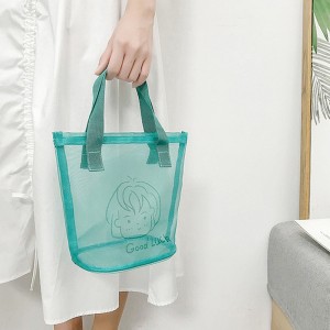 Custom Mesh Swimming Beach Bag New Design Ladies Women Tote Bag