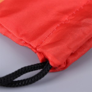 Eco Friendly Dustproof Shoe Bag Factory Custom Logo Polyester Drawstring Backpack Bag
