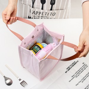 Cotton Portable Lunch Cooler Bag Factory Custom Aluminum Foil Thickened Thermal Insulation Bag