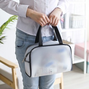 Custom Portable Wash Bag Fashion TPU Travel Waterproof Cosmetics Makeup Bag