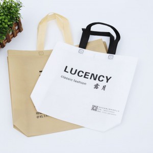 Promotional customized laminated eco fabric tote non-woven shopping bag recyclable pp non woven bags