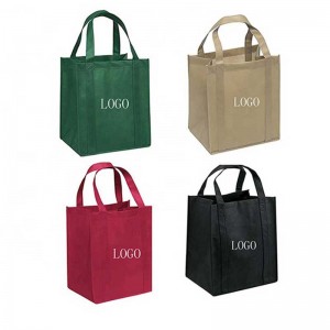 Best prices cheap price red printing non woven bag with nylon woven tote