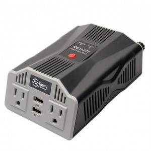 Car Power Inverter 12V DC to 110V AC Converter na may 3.1A Dual USB Car Charger Box Type Power Modified Sine Wave Inverter na may 2 USB Port
