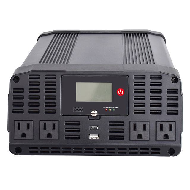 2000w dc To Ac Power Inverter, gbanwere Sine Wave, 4 Outlets na Usb Ports