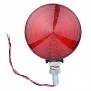 4″ Round Stop/Tail/Turn light with Single Stud Mount/ Amber/Red Colors