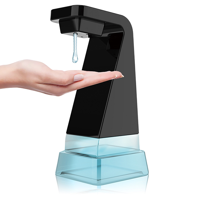Distribuitor automat de săpun pentru mâini, dozator de săpun cu senzor infraroșu fără atingere Imagine prezentată