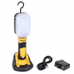 Beste service OEM oplaadbare SMD handheld magnetische werklamp, draagbare led auto werklamp