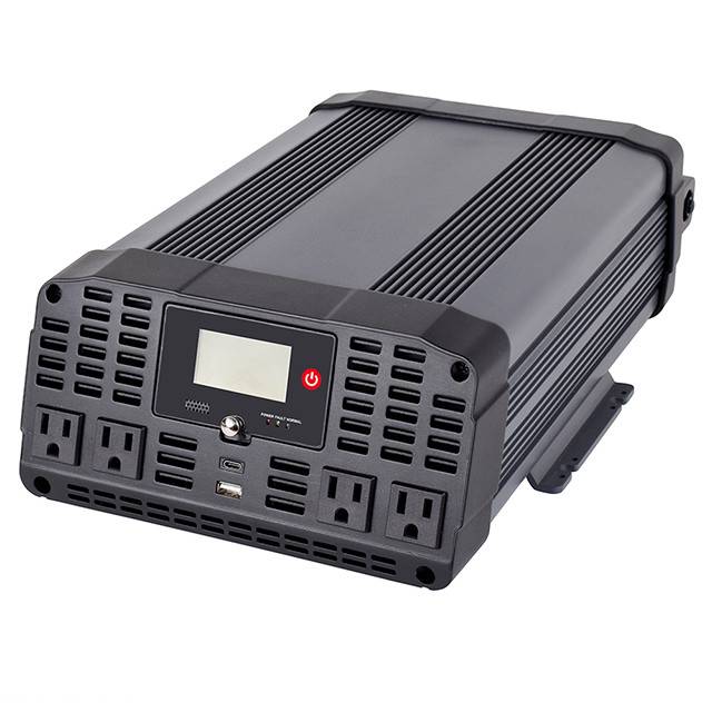 2000w dc To Ac Power Inverter, gbanwere Sine Wave, 4 Outlets na Usb Ports
