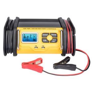 12v/16a.24v/8a Automatic Car Battery Fast Charger With Usb Outlets For Smart Phones