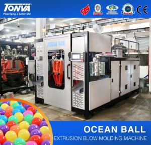Máquina de moldeo por soplado de bola oceánica de xoguetes de plástico con alto rendemento