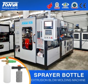 TONVA пластична машина за обликување дувачко шише за шише со распрскувач за автомобилска пена од 1L