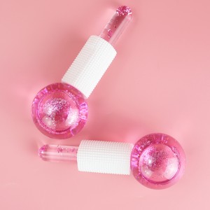 Pink Ice Ball Botle ba Skincare Sesebelisoa sa Matšeliso