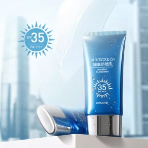 Etiketa pribatua SPF Sunscreen OEM ODM laguntza