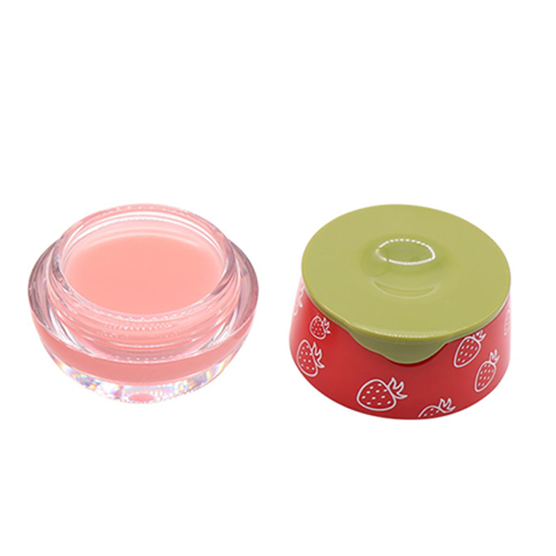 Balsam me shumicë për kujdesin e buzëve me luleshtrydhe hidratues Cute cup Balsam buzësh me vaj SPF Etiketë private