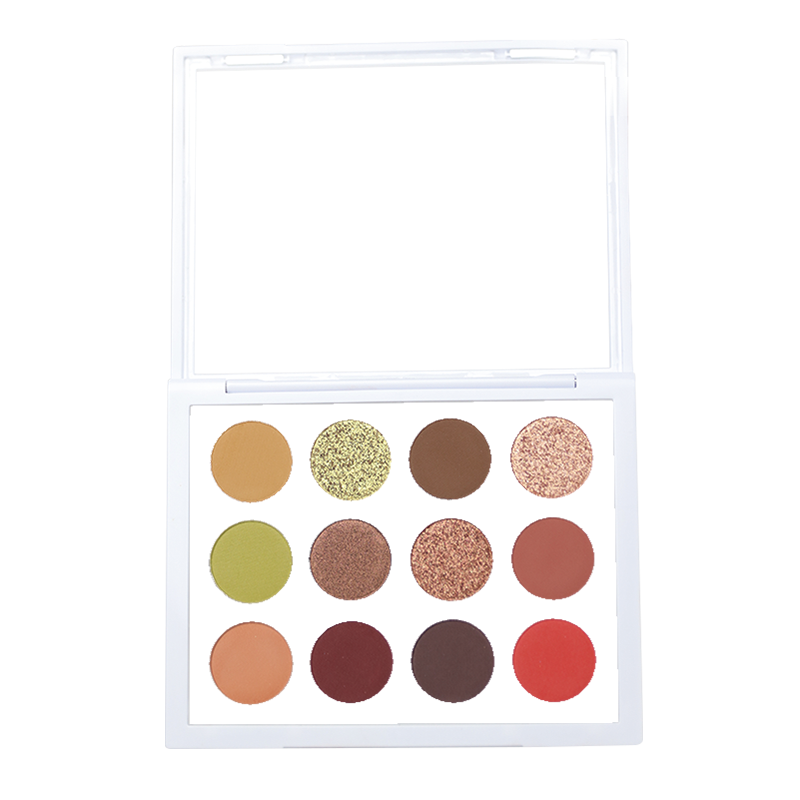 Beauty Eye Shadow Vegan Private Label 12 Colors Transparent Shimmer Eyeshadow Palette Manufacturer