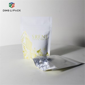 Eco friendly compostable food packaging bags for coffee flat bottom biodegradable pouch