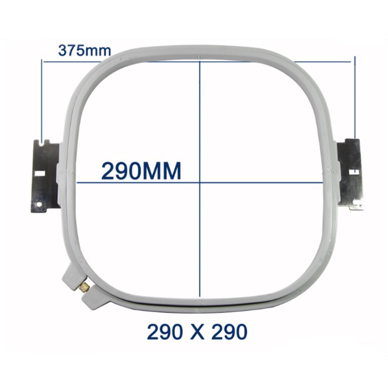 Embroidery plastic gray 290*290 mm frame hoop for embroidery apparel machine spare parts
