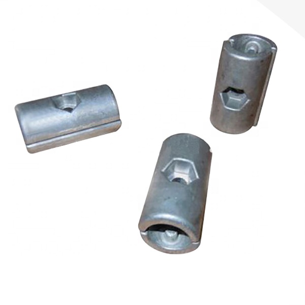high quality saurer spares aluminum coupling for traverse rod with pin type inside