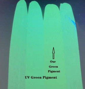 UV Fluorescent Pigments UV-A UV-B UV-C Red Yellow Green Blue