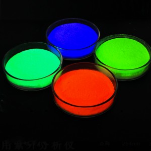 UV Reactive Fluorescent Pigment 365nm Uv Invisible Pigment Red Green Yellow Blue