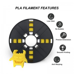 पीएलए 3डी प्रिंटिंग फिलामेंट पीला रंग