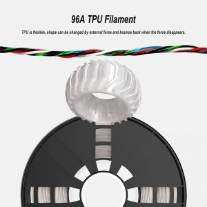 Filament TPU 1,75 mm przezroczysty Przezroczysty TPU