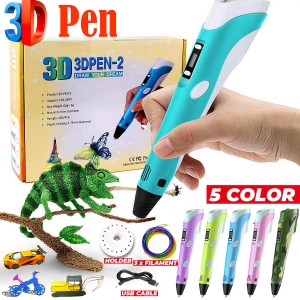 قلم چاپ سه بعدی DIY با صفحه LED- هدیه اسباب بازی خلاقانه برای کودکان