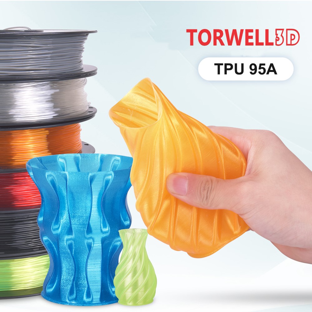Flexible 95A 1.75mm TPU filament yosindikiza ya 3D Soft Material Featured Image