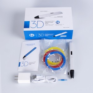 Penna di stampa 3D cù Display - Include Penna 3D, filamentu PLA di 3 culori