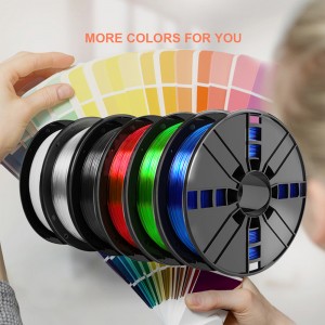 Mehrfarbiges PETG-Filament für den 3D-Druck, 1,75 mm, 1 kg