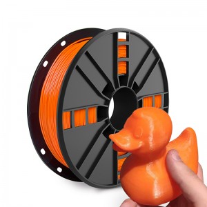 Ábhair priontála Orange TPU Filament 3D