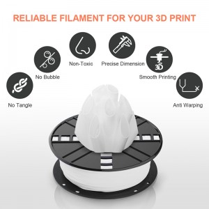 TPU filament 1.75mm foar 3D printsjen Wyt