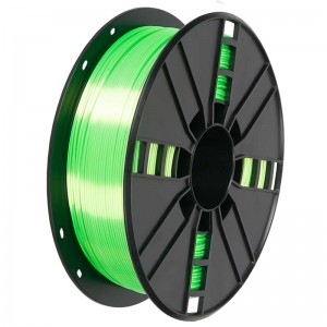 Selyem PLA 3D Filament 1KG zöld színben