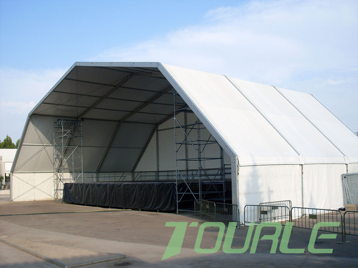 Industrial Storage Warehouse Banquet Wedding Party Trade Show Taisbeanadh Prefab Polygon Tent For Sale