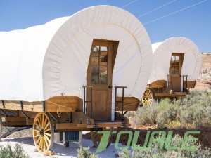 perjalanan kémping Explorer urang, di imah di padang, Gerbong Tenda pikeun Dijual