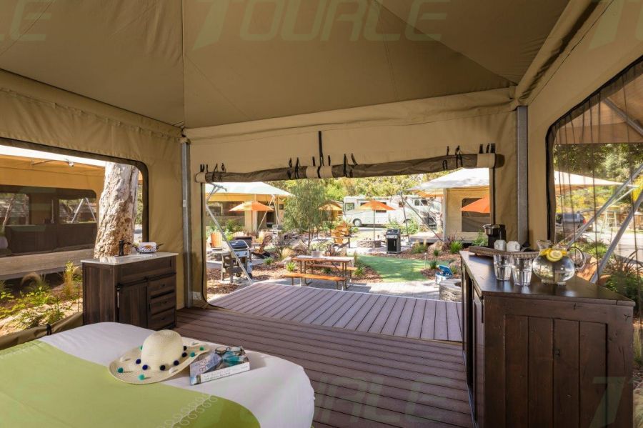 Carpa Tipi, pal de fusta, tenda de safari de glamping, tenda de boda de luxe a l'aire lliure (2)(1)