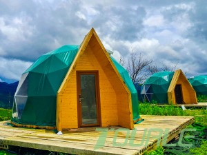 Новы унікальны дом для глемпінгу з купалам і дызайнам шатра