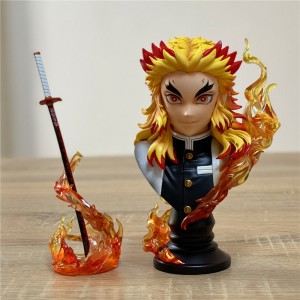 Anime Demon Slayer GK Flame Pillar Bust Figure...