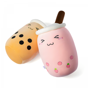 Kawaii Kartun Huggy Wuggy Kaulinan Gelembung Susu Tea Plush Toys