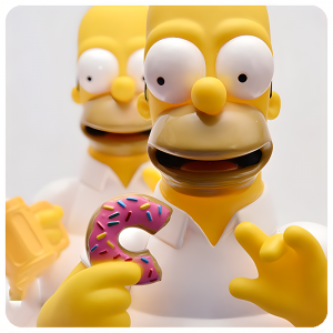 Figurine en PVC en édition limitée, jouet en vinyle personnalisé Simpson