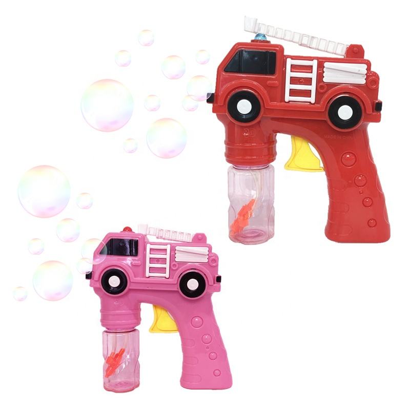 Chow Dudu Bubble Toy GF6315 Cute Firefight Car Bubble Gun With Bubble Water