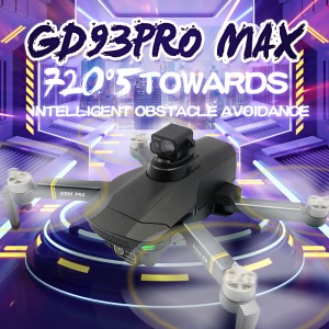 გლობალური დრონი GD93 Pro Max 720 გრადუსიანი ლაზერული დაბრკოლებების თავიდან აცილება GPS დრონი
