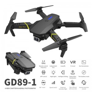 GD89-1 Foldable Selfie Pocket RC WIFI Drone e nang le 4K Khamera