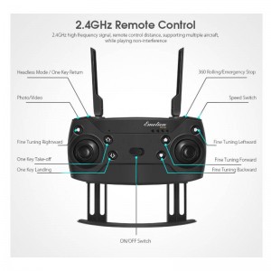 GD88 Selfie Pocket RC WIFI Drone misy fakantsary 4K