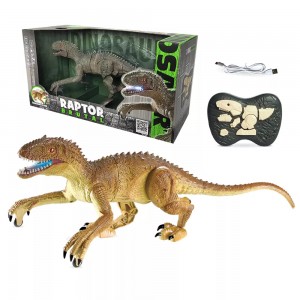 Dinossauro RC Raptor com caminhada simulada