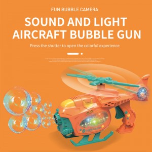 Global Funhood B/O gaismas un mūzikas lidmašīnas burbuļpistole