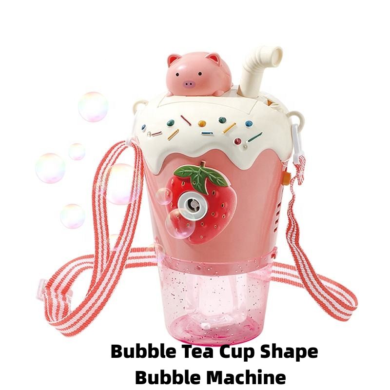 Chow Dudu Bubble Toy GD6292 Màquina elèctrica de bombolles de tassa de te amb llet amb llum i música