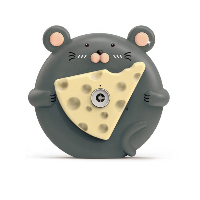 Chow Dudu Bubble Toy GF6291 Cute Electric Hamster Bubble Machine მსუბუქი და მუსიკით