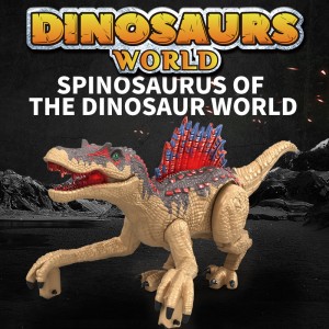 Tutmonda Funhood R/C Simulita Promenanta Spinosaurus Dinosaŭroj