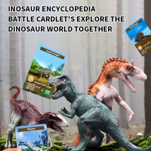 Conjunt de models estàtics de dinosaures de vinil